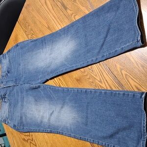 NYDJ Jeans Womens 12P BLUE STRAIGHT STRAIGHT Denim Used Preowned